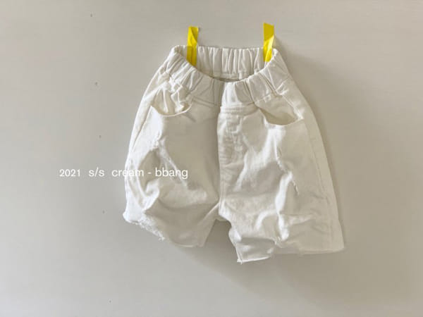 CREAM BBANG - Korean Children Fashion - #Kfashion4kids - Sharp Cottom Vintage Shorts - 3