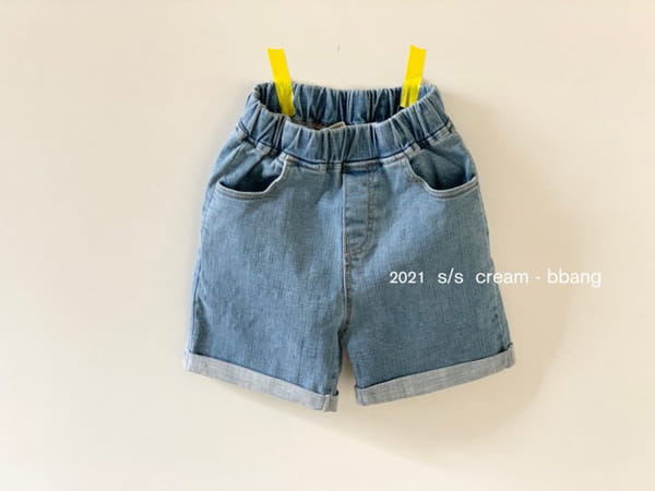 CREAM BBANG - Korean Children Fashion - #Kfashion4kids - Denim Roll-up Shorts - 11