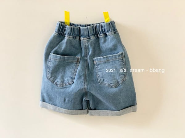 CREAM BBANG - Korean Children Fashion - #Kfashion4kids - Denim Roll-up Shorts - 12