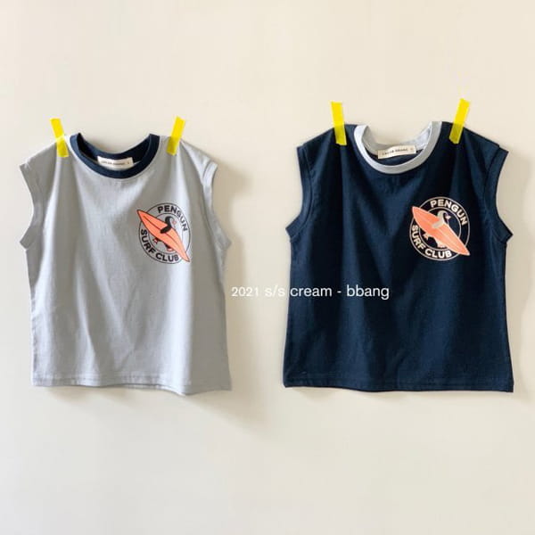 CREAM BBANG - Korean Children Fashion - #Kfashion4kids - Penguin Sleeveless