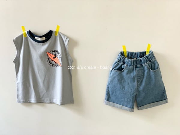 CREAM BBANG - Korean Children Fashion - #Kfashion4kids - Penguin Sleeveless - 6
