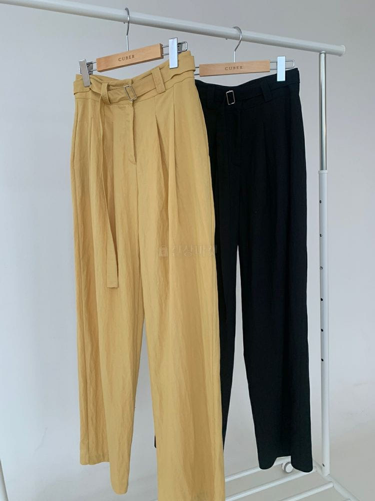 CUBER - Korean Children Fashion - #Kfashion4kids - Square Belt Pants - 3