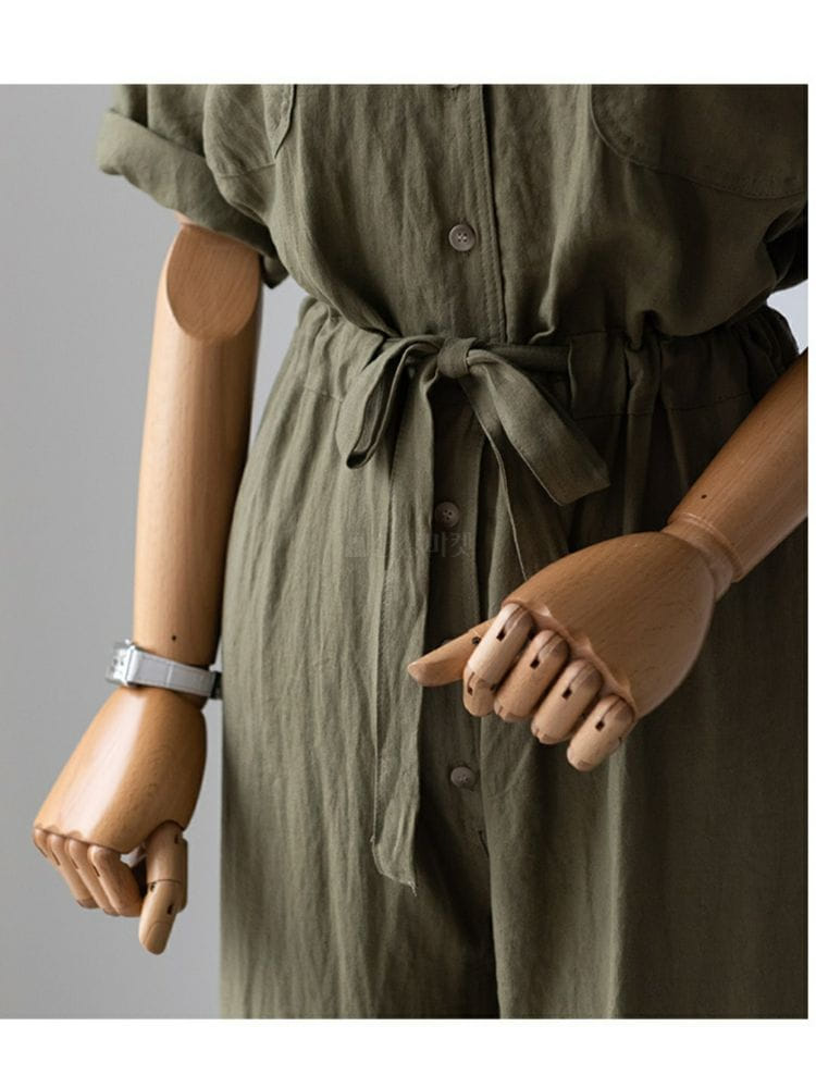 CUBER - Korean Children Fashion - #Kfashion4kids - linen pocket jumpsuit