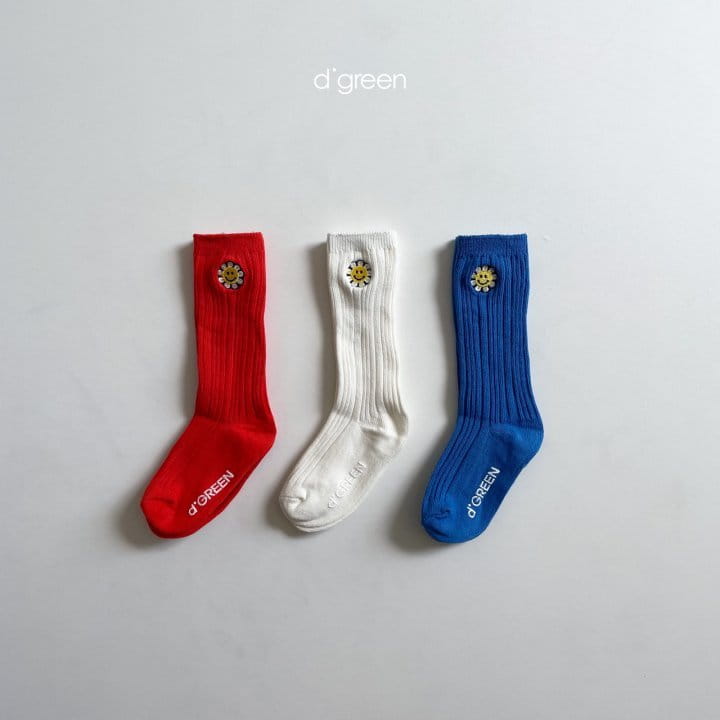 DIGREEN - Korean Children Fashion - #Kfashion4kids - Sun Flower Socks [set of 3] - 4