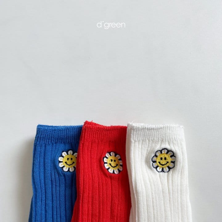 DIGREEN - Korean Children Fashion - #Kfashion4kids - Sun Flower Socks [set of 3] - 5