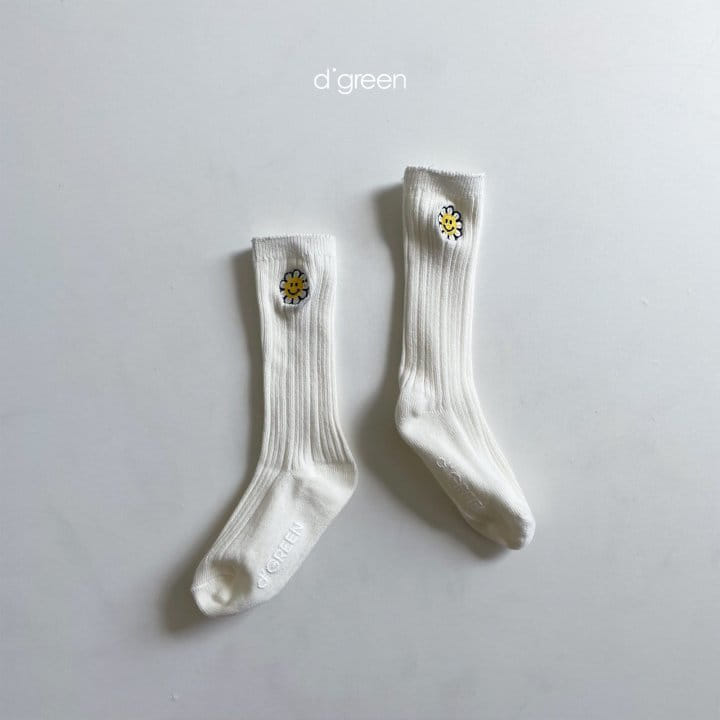 DIGREEN - Korean Children Fashion - #Kfashion4kids - Sun Flower Socks [set of 3] - 8
