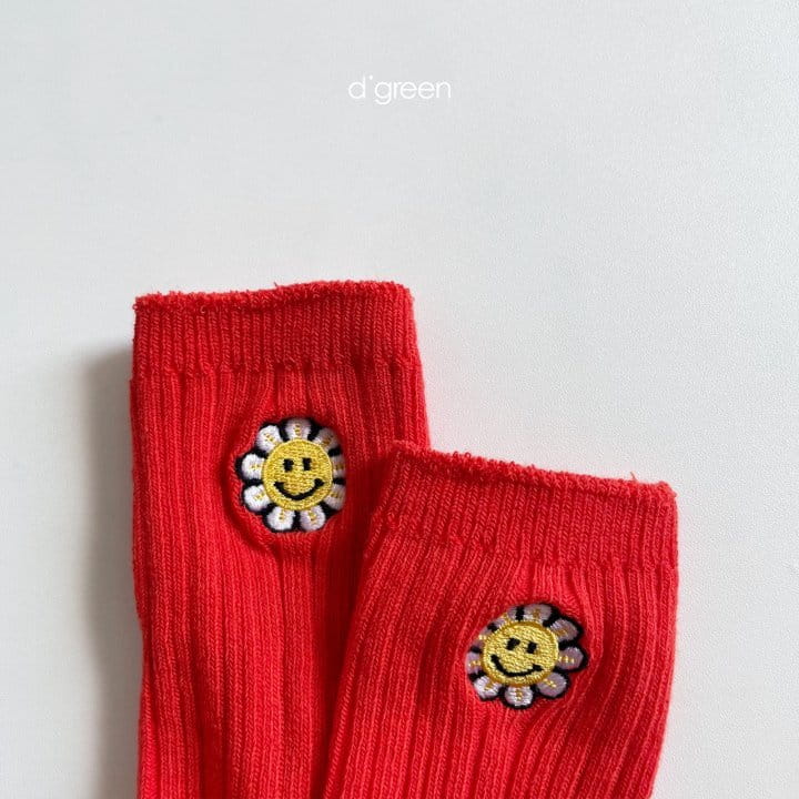 DIGREEN - Korean Children Fashion - #Kfashion4kids - Sun Flower Socks [set of 3] - 9