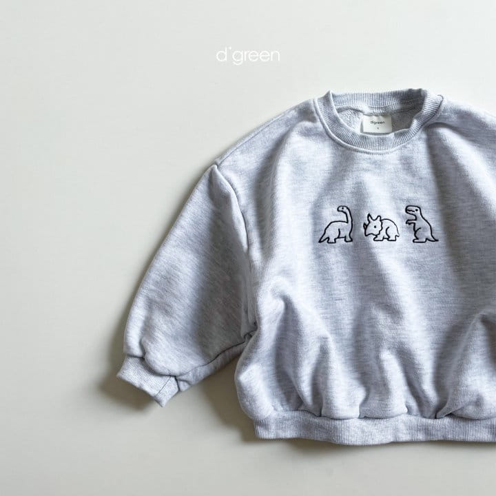 DIGREEN - Korean Children Fashion - #Kfashion4kids - Triple Dino Sweatshirt - 10
