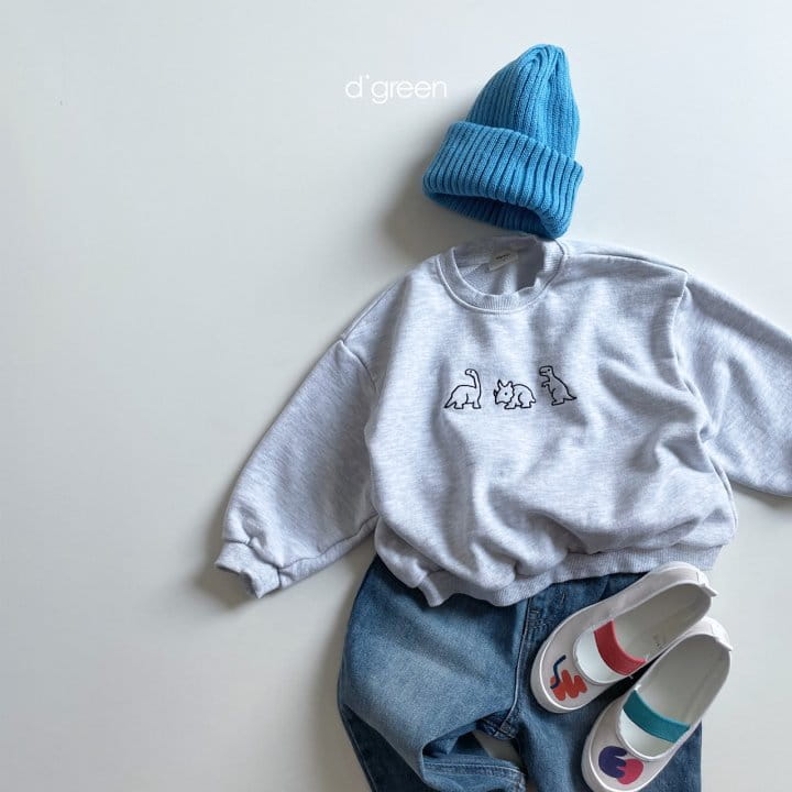 DIGREEN - Korean Children Fashion - #Kfashion4kids - Triple Dino Sweatshirt - 11