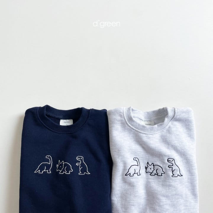 DIGREEN - Korean Children Fashion - #Kfashion4kids - Triple Dino Sweatshirt - 2