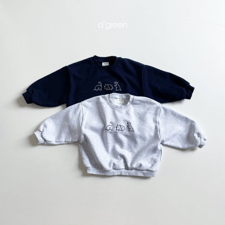 DIGREEN - Korean Children Fashion - #Kfashion4kids - Triple Dino Sweatshirt - 3