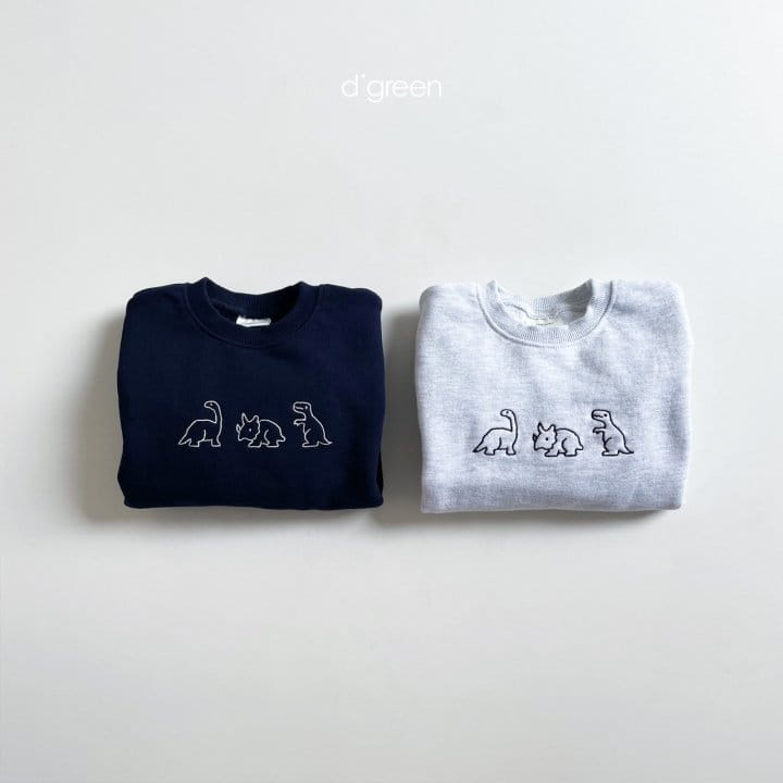 DIGREEN - Korean Children Fashion - #Kfashion4kids - Triple Dino Sweatshirt - 4