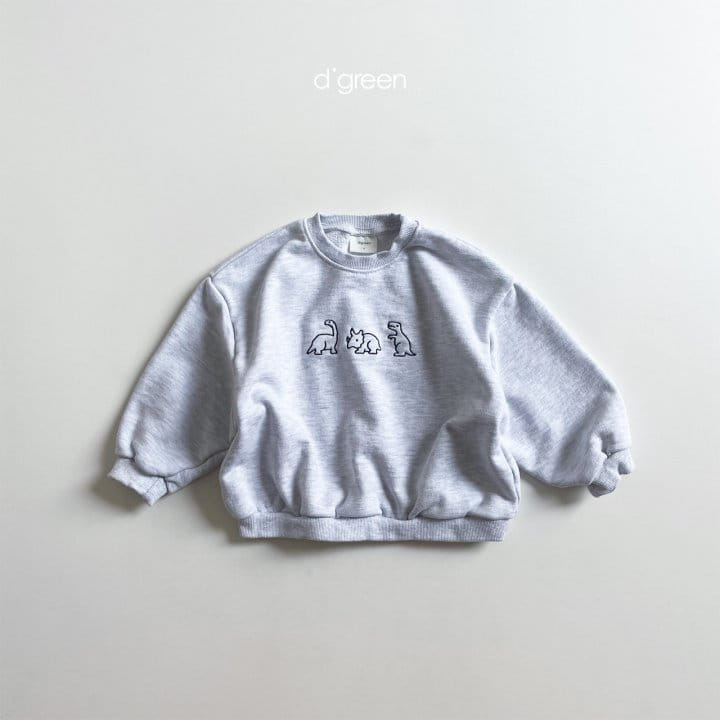 DIGREEN - Korean Children Fashion - #Kfashion4kids - Triple Dino Sweatshirt - 8