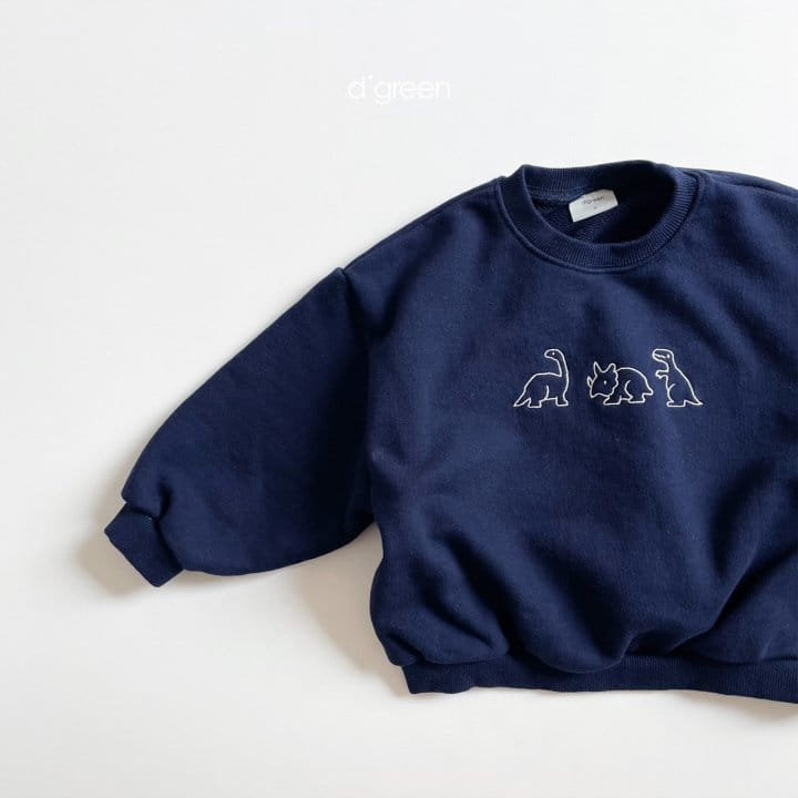 DIGREEN - Korean Children Fashion - #Kfashion4kids - Triple Dino Sweatshirt - 9