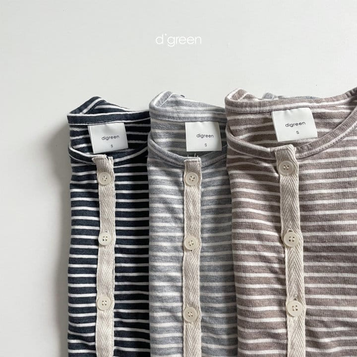 DIGREEN - Korean Children Fashion - #Kfashion4kids - Stripe Maru Cardigan - 3