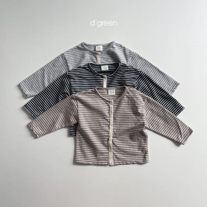 DIGREEN - Korean Children Fashion - #Kfashion4kids - Stripe Maru Cardigan - 4