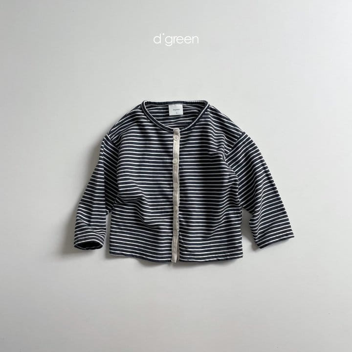 DIGREEN - Korean Children Fashion - #Kfashion4kids - Stripe Maru Cardigan - 6