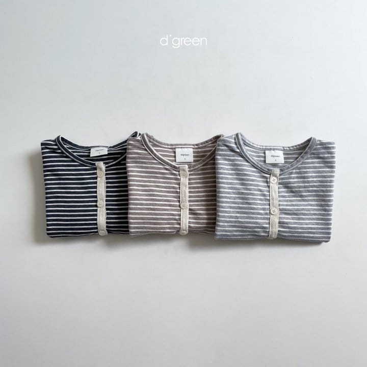 DIGREEN - Korean Children Fashion - #Kfashion4kids - Stripe Maru Cardigan - 8