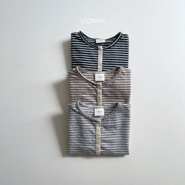 DIGREEN - Korean Children Fashion - #Kfashion4kids - Stripe Maru Cardigan - 9