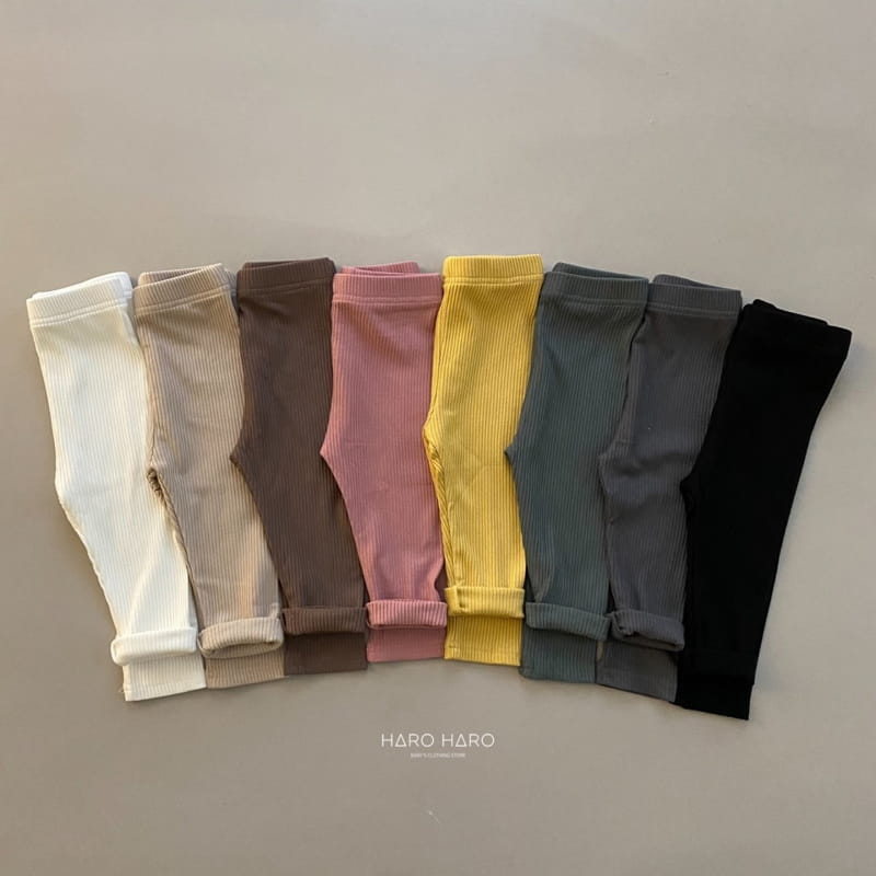 HARO HARO - Korean Children Fashion - #Kfashion4kids - Rib Leggings - 6