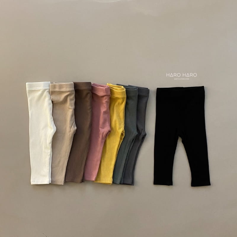 HARO HARO - Korean Children Fashion - #Kfashion4kids - Rib Leggings - 7