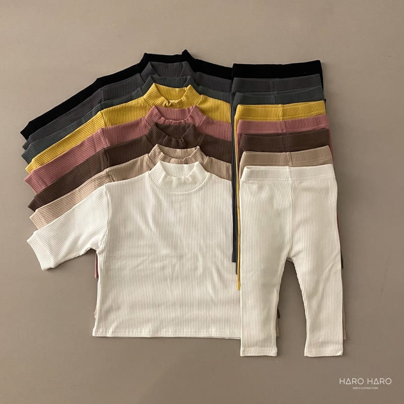 HARO HARO - Korean Children Fashion - #Kfashion4kids - Big Rib Half Turtleneck Tee - 10