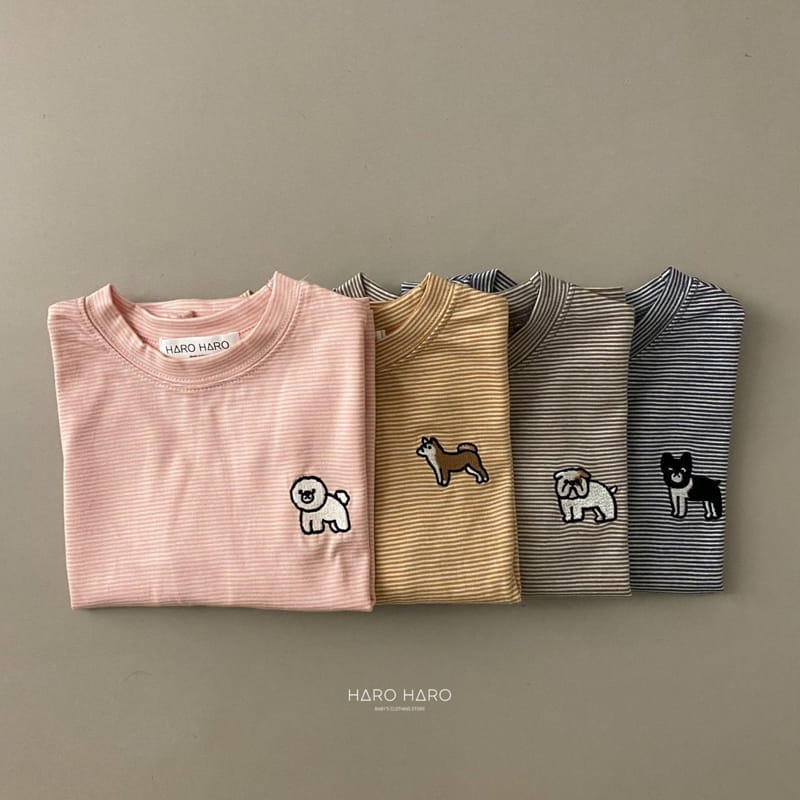 HARO HARO - Korean Children Fashion - #Kfashion4kids - I Am Pet Stripe Tee with Mom - 4