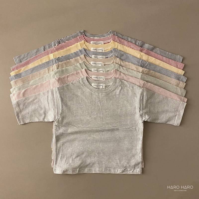 HARO HARO - Korean Children Fashion - #Kfashion4kids - Stripe Layered Tee - 2