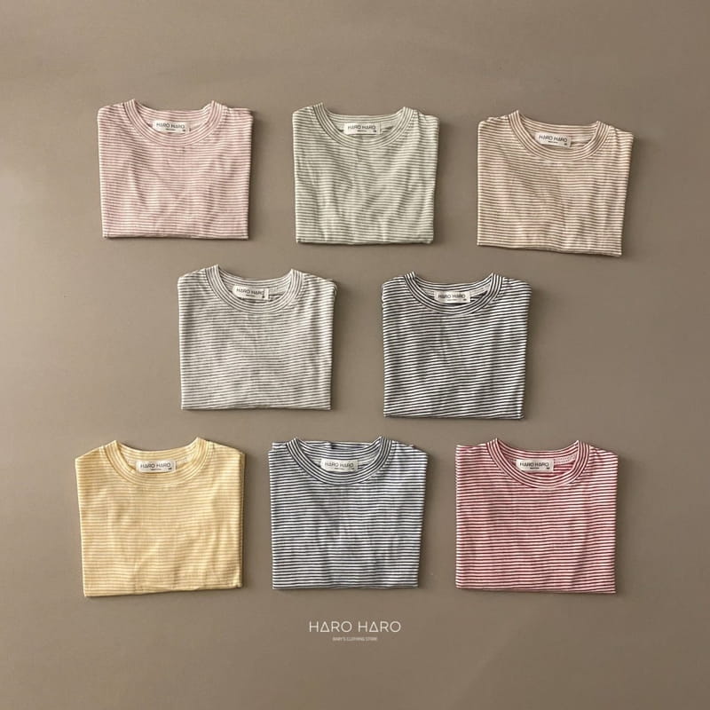 HARO HARO - Korean Children Fashion - #Kfashion4kids - Stripe Layered Tee - 9