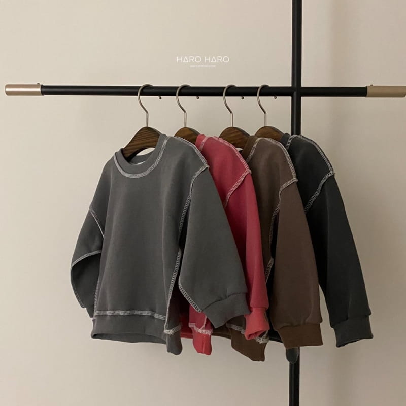 HARO HARO - Korean Children Fashion - #Kfashion4kids - Pigment Stitch Sweatshirt - 11
