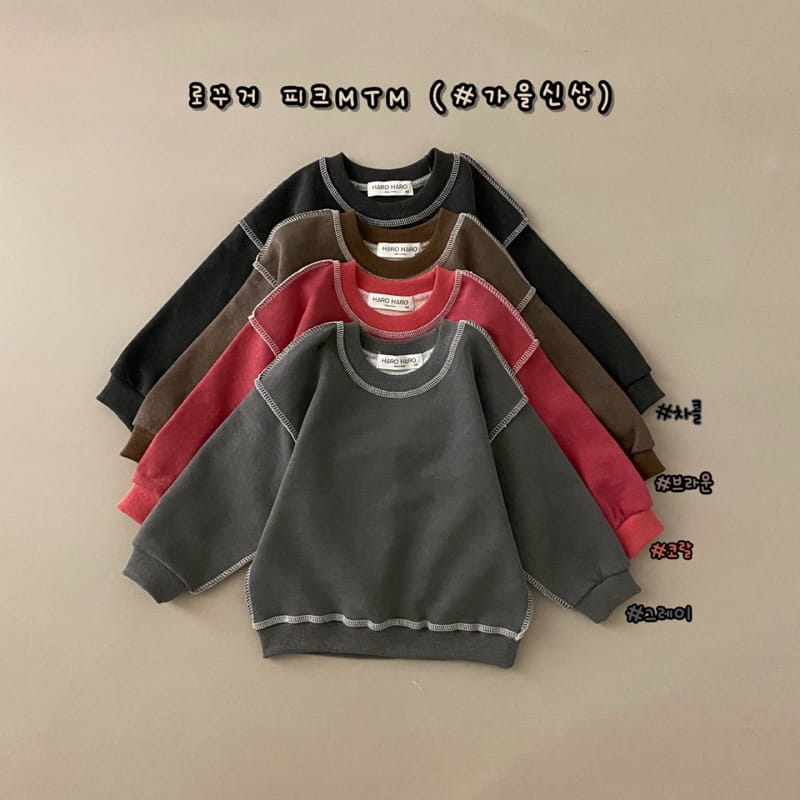 HARO HARO - Korean Children Fashion - #Kfashion4kids - Pigment Stitch Sweatshirt - 3