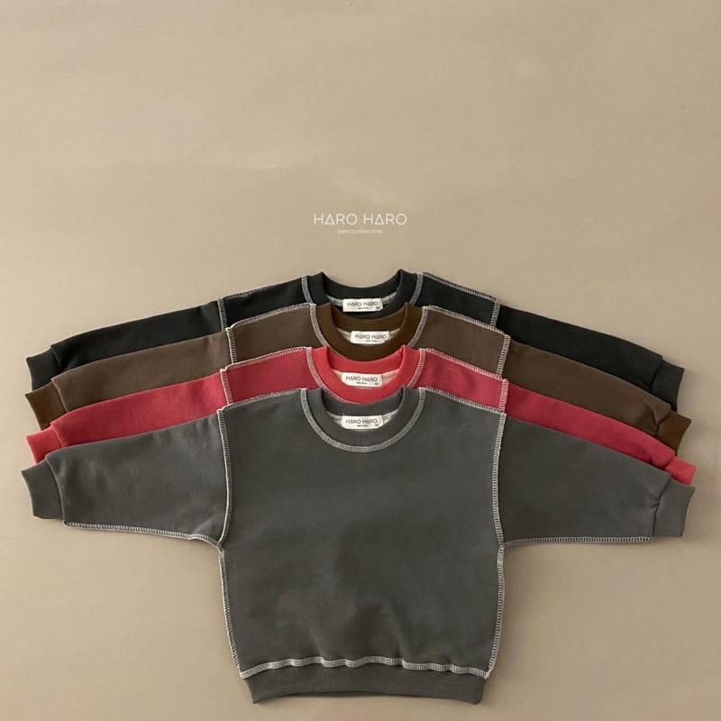 HARO HARO - Korean Children Fashion - #Kfashion4kids - Pigment Stitch Sweatshirt - 4