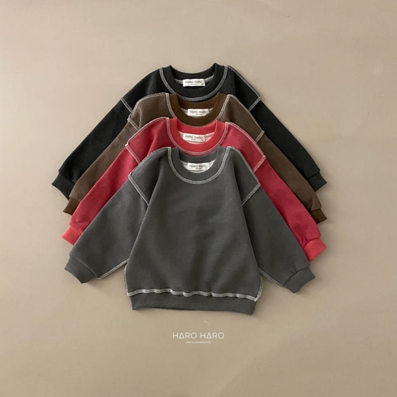 HARO HARO - Korean Children Fashion - #Kfashion4kids - Pigment Stitch Sweatshirt - 5