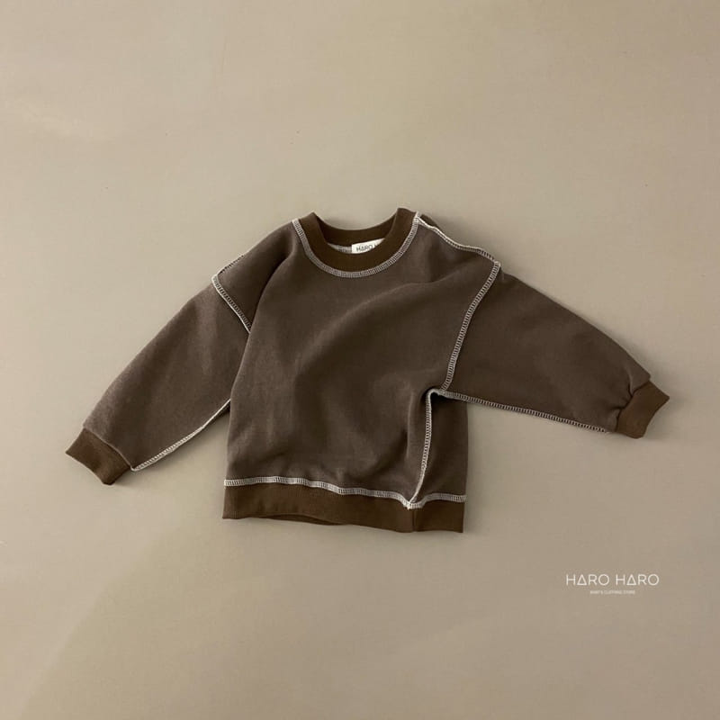 HARO HARO - Korean Children Fashion - #Kfashion4kids - Pigment Stitch Sweatshirt - 9