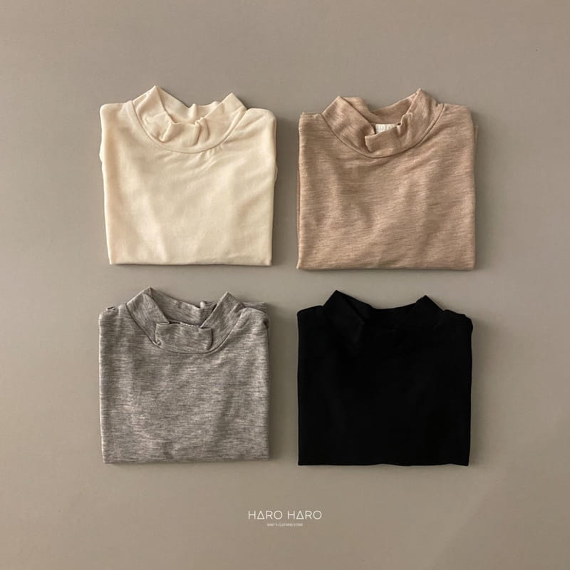 HARO HARO - Korean Children Fashion - #Kfashion4kids - Charmant Half Turtleneck Tee - 4