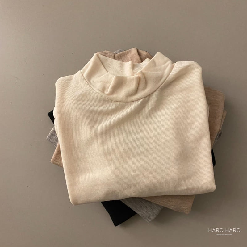 HARO HARO - Korean Children Fashion - #Kfashion4kids - Charmant Half Turtleneck Tee - 6