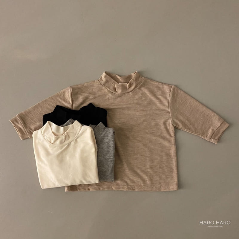 HARO HARO - Korean Children Fashion - #Kfashion4kids - Charmant Half Turtleneck Tee - 7