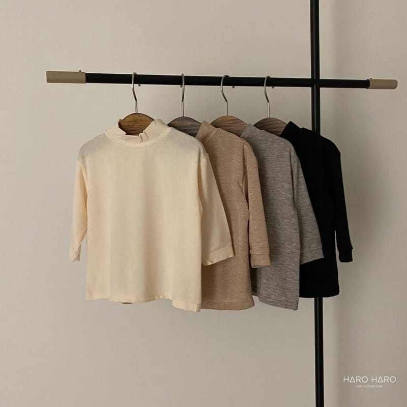 HARO HARO - Korean Children Fashion - #Kfashion4kids - Charmant Half Turtleneck Tee - 8