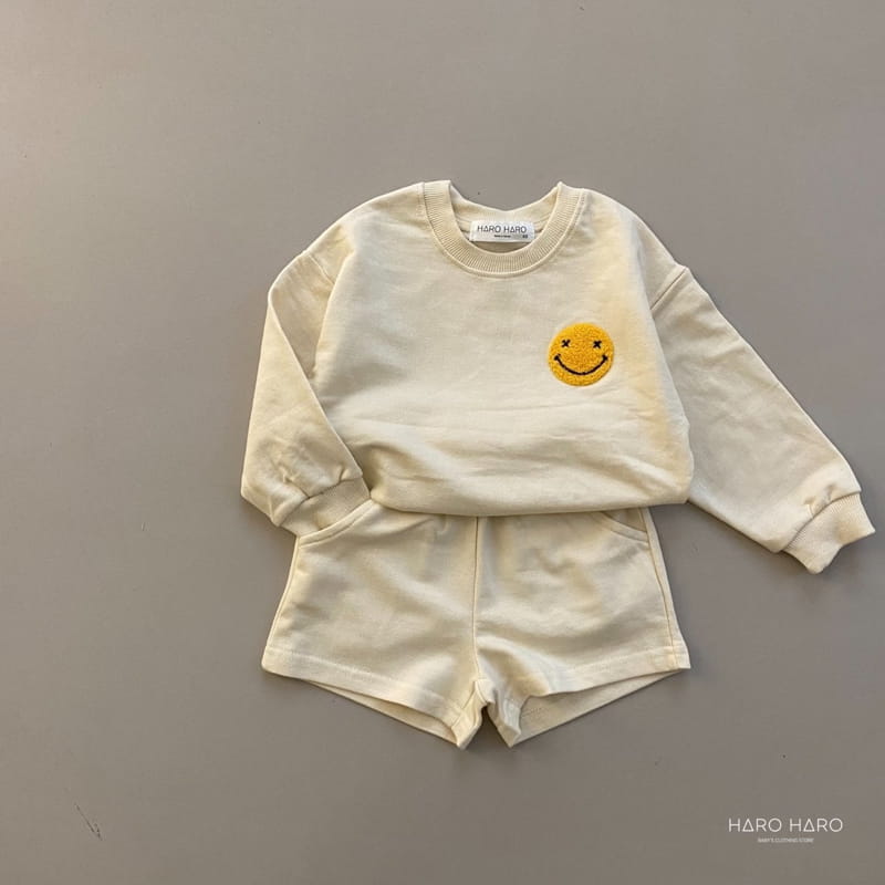 HARO HARO - Korean Children Fashion - #Kfashion4kids - Smile Top Bottom Set - 6