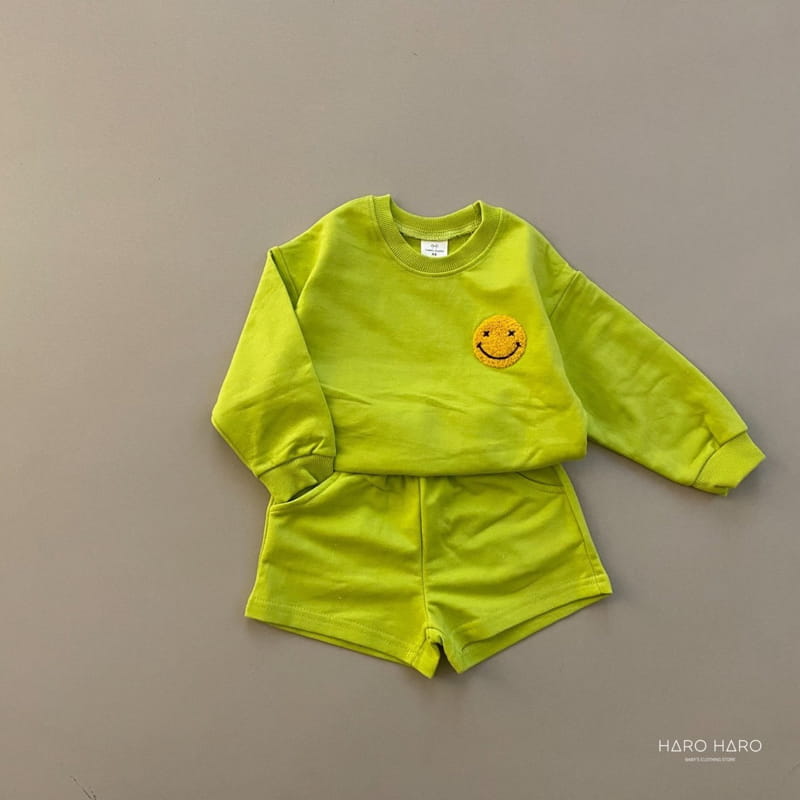 HARO HARO - Korean Children Fashion - #Kfashion4kids - Smile Top Bottom Set - 8