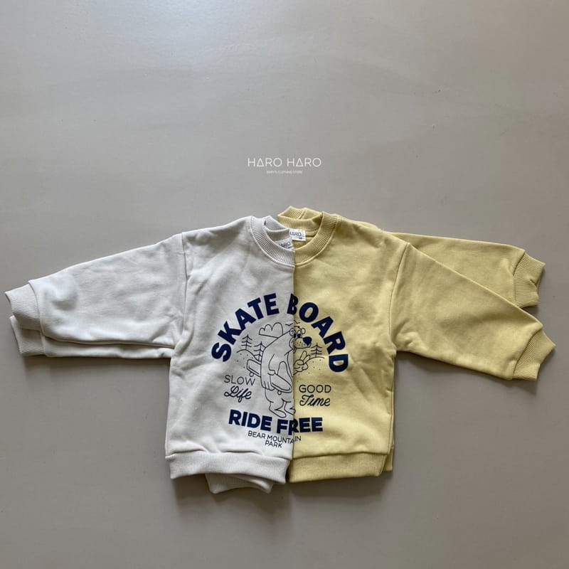 HARO HARO - Korean Children Fashion - #Kfashion4kids - Skate Board Sweatshirt - 4