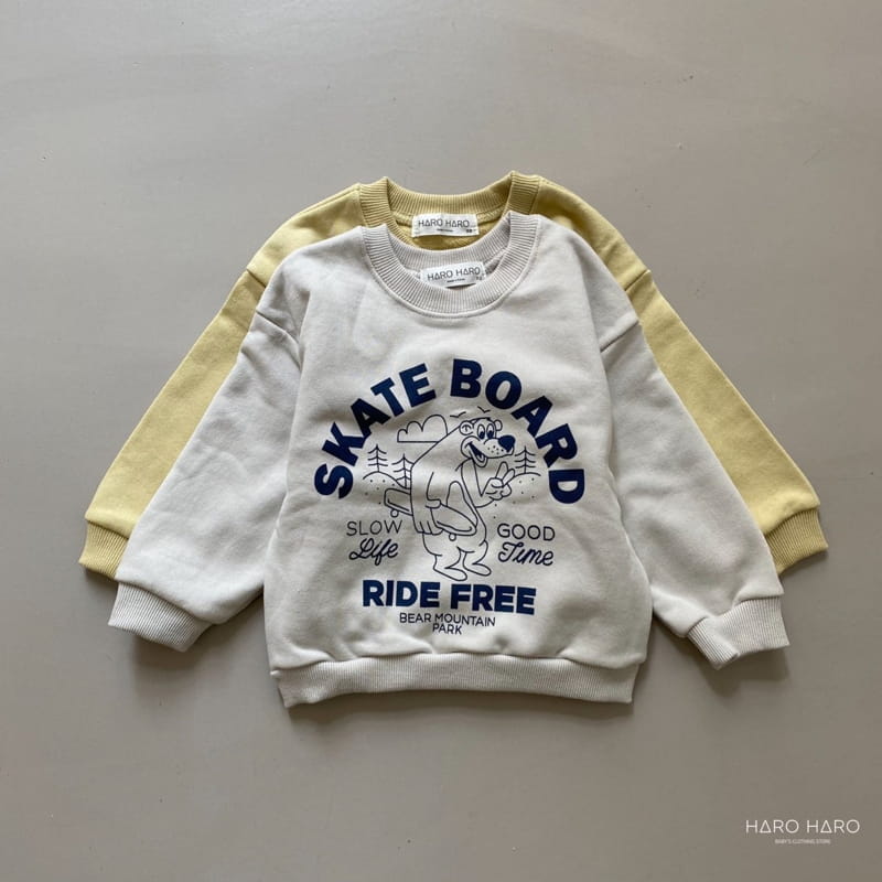 HARO HARO - Korean Children Fashion - #Kfashion4kids - Skate Board Sweatshirt - 5