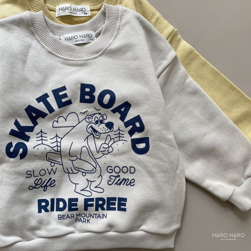 HARO HARO - Korean Children Fashion - #Kfashion4kids - Skate Board Sweatshirt - 6