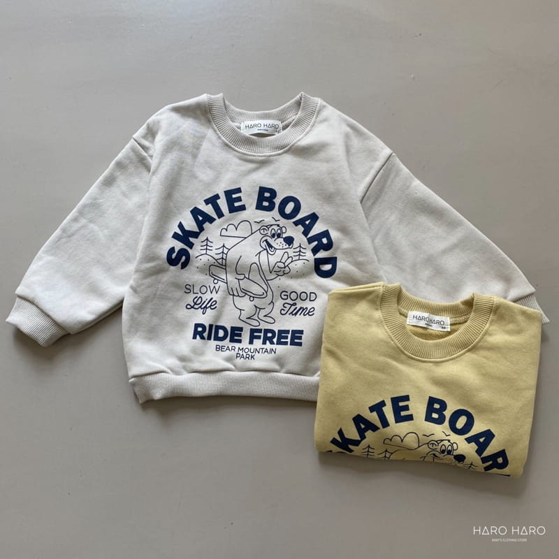 HARO HARO - Korean Children Fashion - #Kfashion4kids - Skate Board Sweatshirt - 8