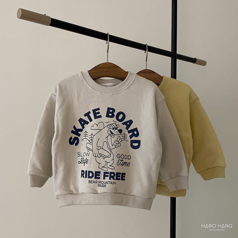 HARO HARO - Korean Children Fashion - #Kfashion4kids - Skate Board Sweatshirt - 9