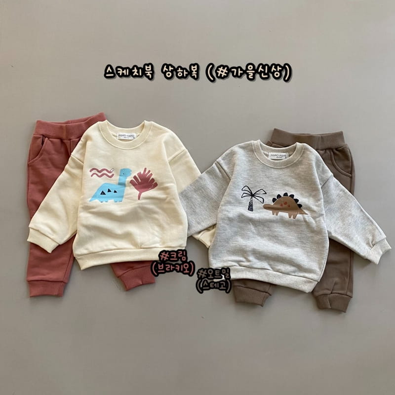 HARO HARO - Korean Children Fashion - #Kfashion4kids - Sketchbook Top Bottom Set - 2