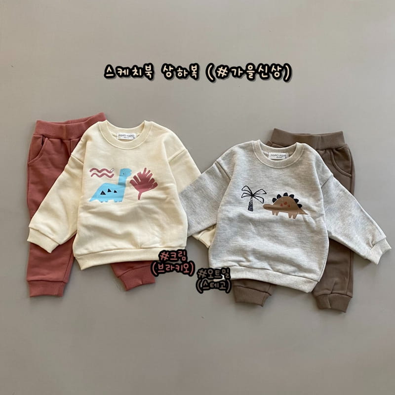 HARO HARO - Korean Children Fashion - #Kfashion4kids - Sketchbook Top Bottom Set - 3