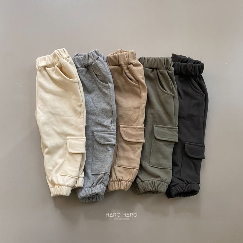 HARO HARO - Korean Children Fashion - #Kfashion4kids - Unbalance Pocket Jogger Pants - 5