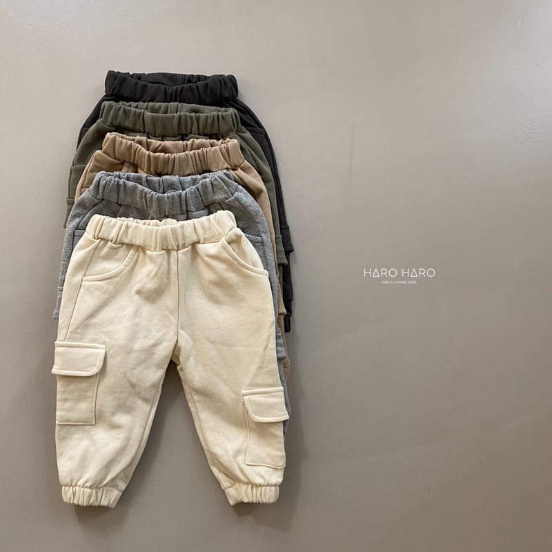 HARO HARO - Korean Children Fashion - #Kfashion4kids - Unbalance Pocket Jogger Pants - 6