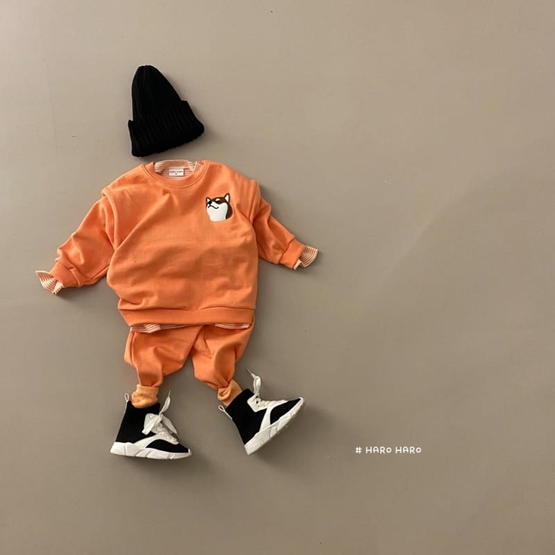 HARO HARO - Korean Children Fashion - #Kfashion4kids - Puppy Top Bottom Set - 7